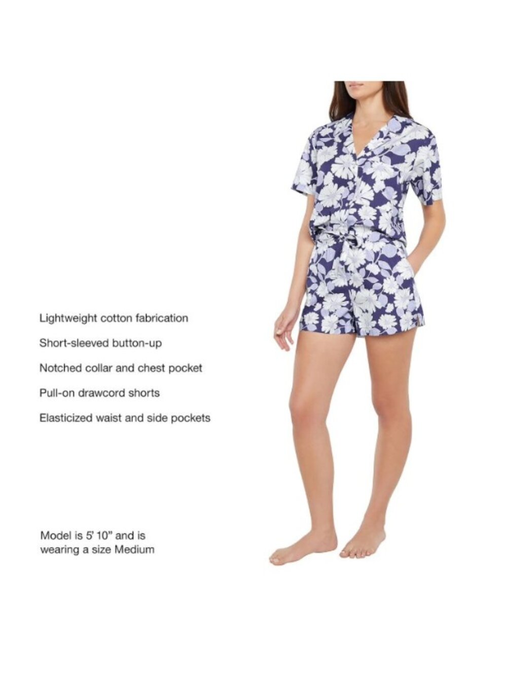 Gap Womens Pajama Set-Blue Floral-Size XXL-NWT